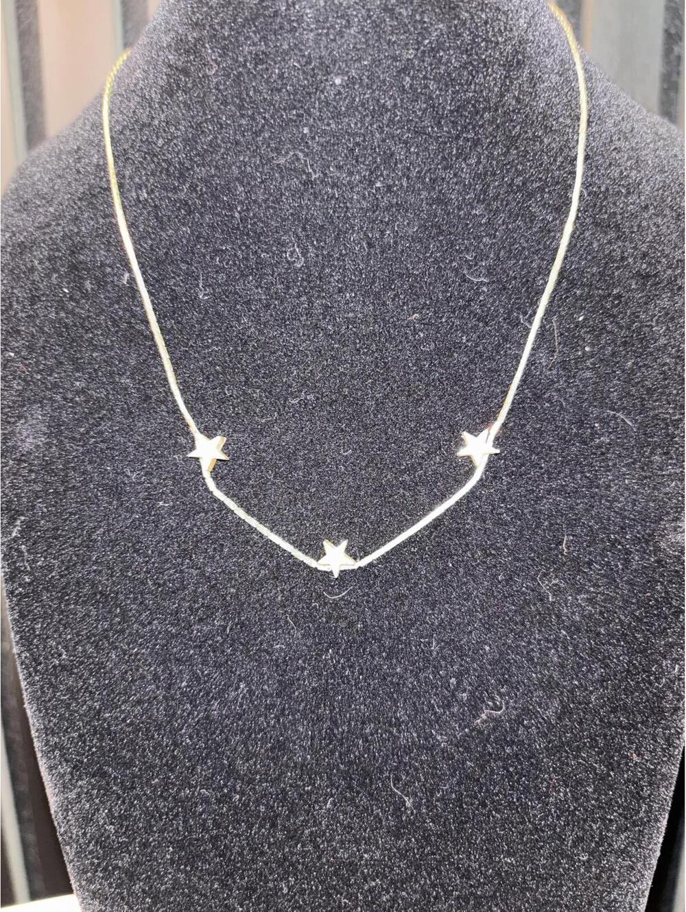 Avon Gold Tone Star Necklace